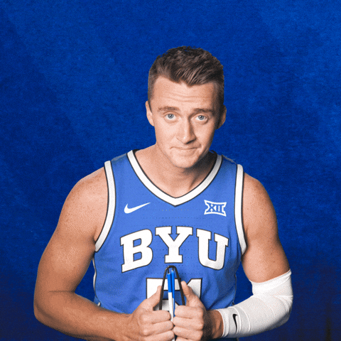 Byu Basketball Celebration GIF by BYU Cougars