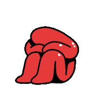 Sad Fed Up Sticker by Andrew Bell