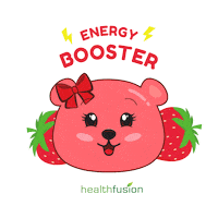Happy Bear Sticker by Health Fusion
