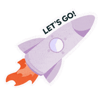 Rocket Sticker by HubSpot