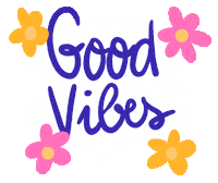 Good Vibes Flower Sticker by Eledraws (Eleonore Bem)