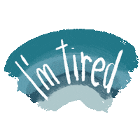 Tired Thanks Sticker