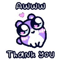 Big Eyes Thank You Sticker