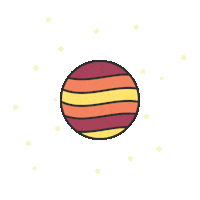 Space Planet Sticker by Kozmo