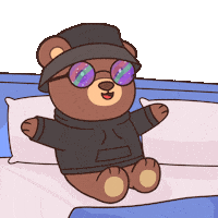 Happy Wake Up Sticker by BEARISH