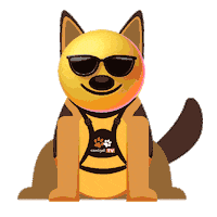 Dog Glasses Sticker by CANIGAT