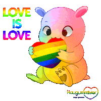 Love Is Love Hug Sticker by SimFans.de