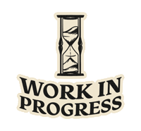 Working Work In Progress Sticker by Seek Graphics