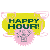 Happy Hour Cheers Sticker by Mr.Consistent