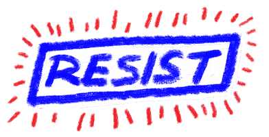 KindredArts fight protest resist revolt Sticker