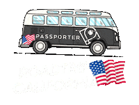 california roadtrip Sticker by Passporter
