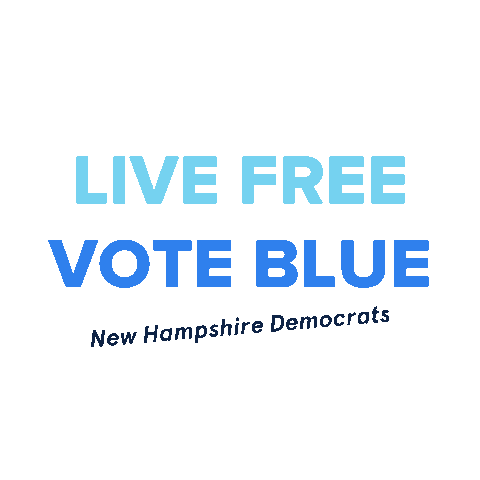 nhdemocraticparty vote election voting democrat Sticker