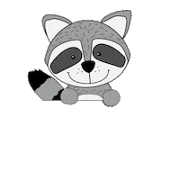 Woody Waschbär Sticker
