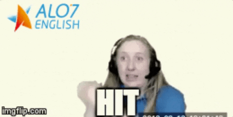 hit total physical response GIF by ALO7.com