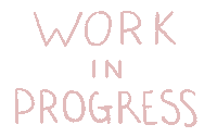 Work In Progress Sticker by Emily Hoerdemann
