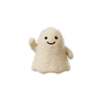 hataraku_obake_toto hello sticker bye ghost Sticker