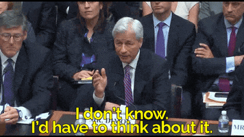 repkatieporter i dont know hearing jamie dimon jp morgan chase GIF