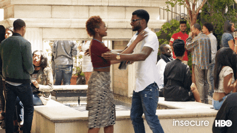 issa rae hug GIF by Insecure on HBO