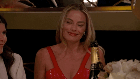 Margot Robbie Smile GIF by Golden Globes