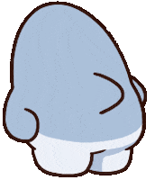 arimoha dance shake shark hip Sticker