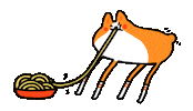 dog eating Sticker
