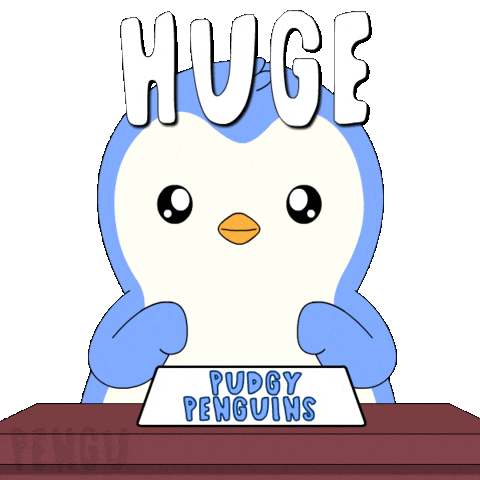 Penguin Big If True Sticker by Pudgy Penguins