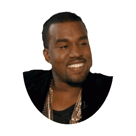 kanye west STICKER by imoji