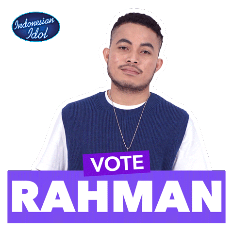 Rahman Sticker by Indonesian Idol