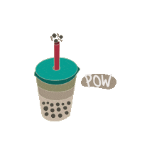 Bubble Tea Boba Sticker by BuildBuilt.co