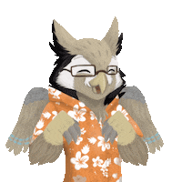 Happy Bird Sticker by Cyrentec @ Stellar Genetic