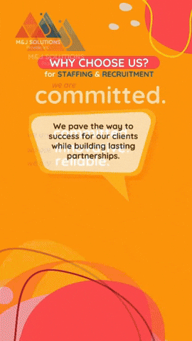 Hiring Human Resources GIF by M and J Solutions Provider Inc.