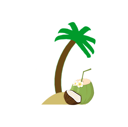 Posto7app giphyupload beach coconut coconut water Sticker