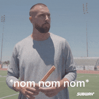 Hungry Travis Kelce GIF by SUBWAY