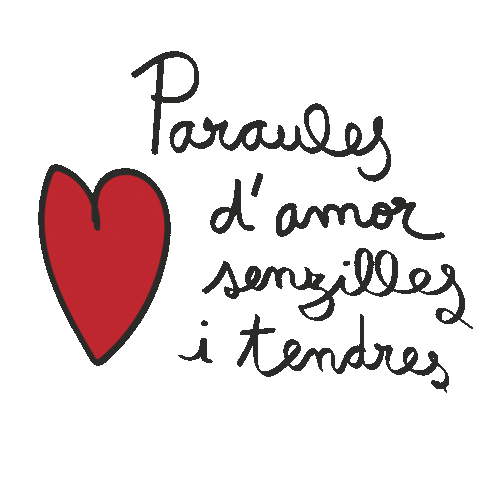 Paraules Damour Senzilles I Tendres Sticker