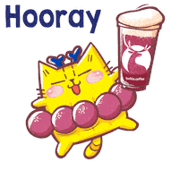 Happy Cat Sticker by Bear Boss Buddies