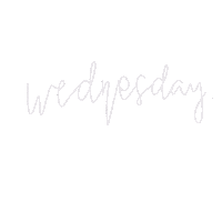 Wednesday Lettering Sticker