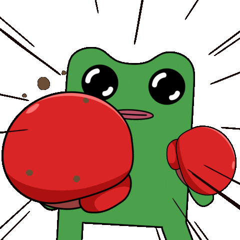 Lets Fight Fighting Sticker by fwogs