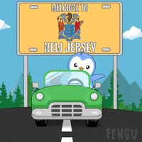 Driving New Jersey GIF by Pudgy Penguins