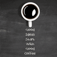 Brainstorming Black Coffee GIF by Jennifer Accomando