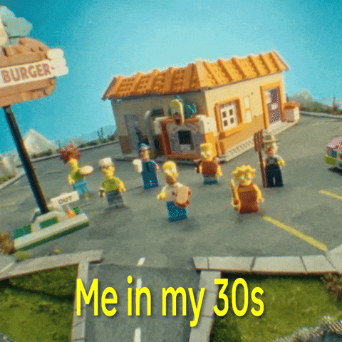 The Simpsons Eating GIF by LEGO