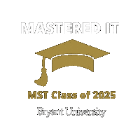 Masters Degree Graduation Sticker by Bryant Graduate Programs