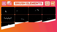 Animated Brush Elements and Titles