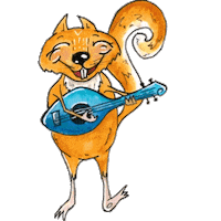 Squirrel Kinderbuch Sticker by The Twiolins