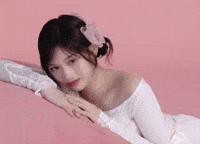 Model Laying Down GIF