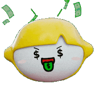 Money Mascot Sticker