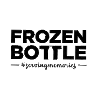 Frozen_Bottle frozen bottle frozenbottle servingmemories frozenbottle logo Sticker