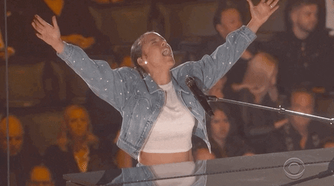 Alicia Keys Arms Up GIF by Recording Academy / GRAMMYs