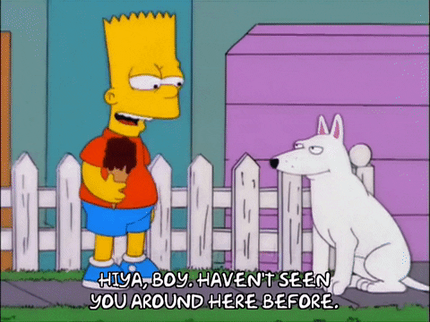 happy bart simpson GIF