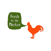 Rooster Fatm Sticker by Texas Farmers Market