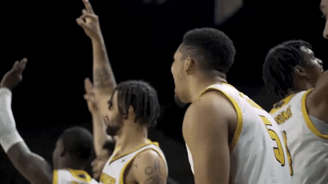 Basketball Bench GIF by Milwaukee Panthers